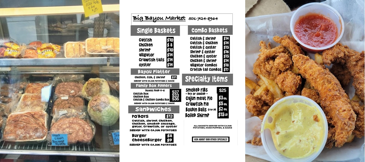 Big Bayou Market Menu