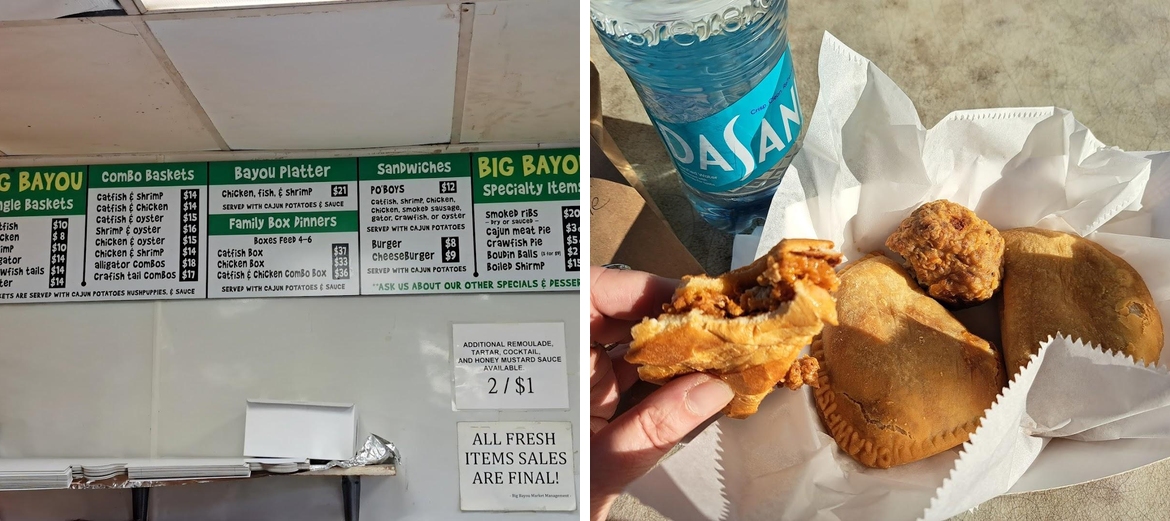 Big Bayou Market Menu